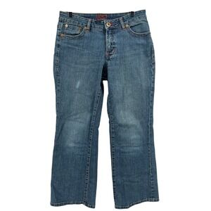 Jag Jeans Womens 10P Blue Denim Bootcut Stretch Mid Rise Jeans JP1354-16 Medium